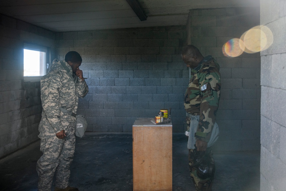 HHC and B Co AFNORTH Bn Mask Confidence Training