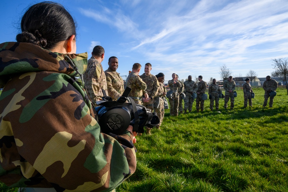 HHC and B Co AFNORTH Bn Mask Confidence Training