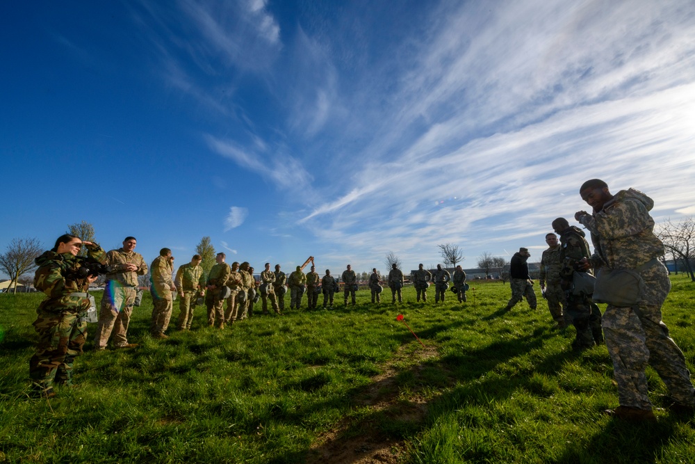 HHC and B Co AFNORTH Bn Mask Confidence Training