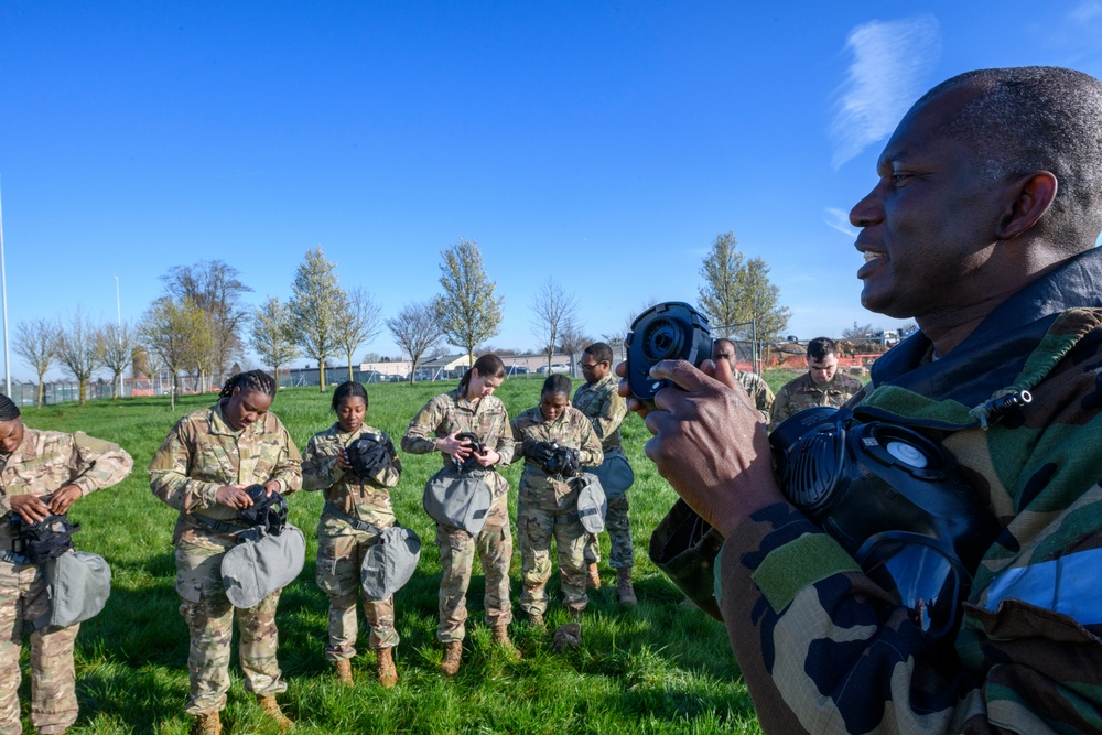 HHC and B Co AFNORTH Bn Mask Confidence Training