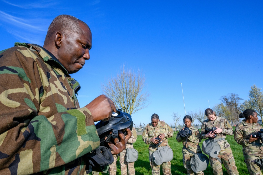 HHC and B Co AFNORTH Bn Mask Confidence Training