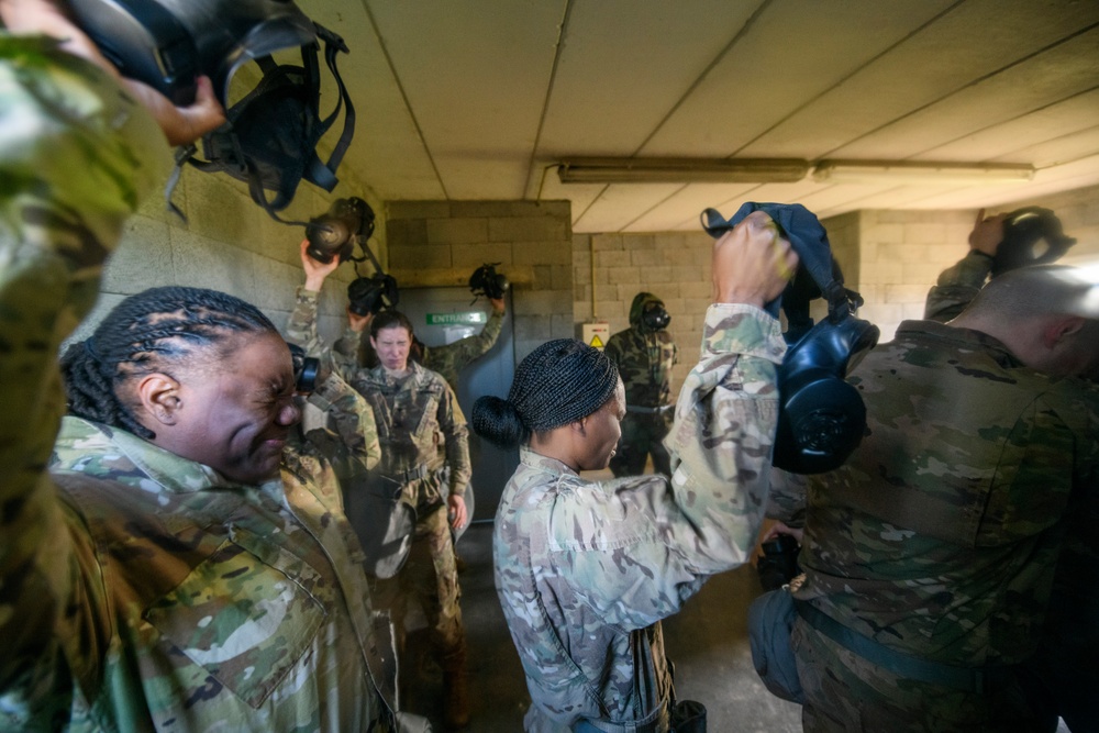 HHC and B Co AFNORTH Bn Mask Confidence Training