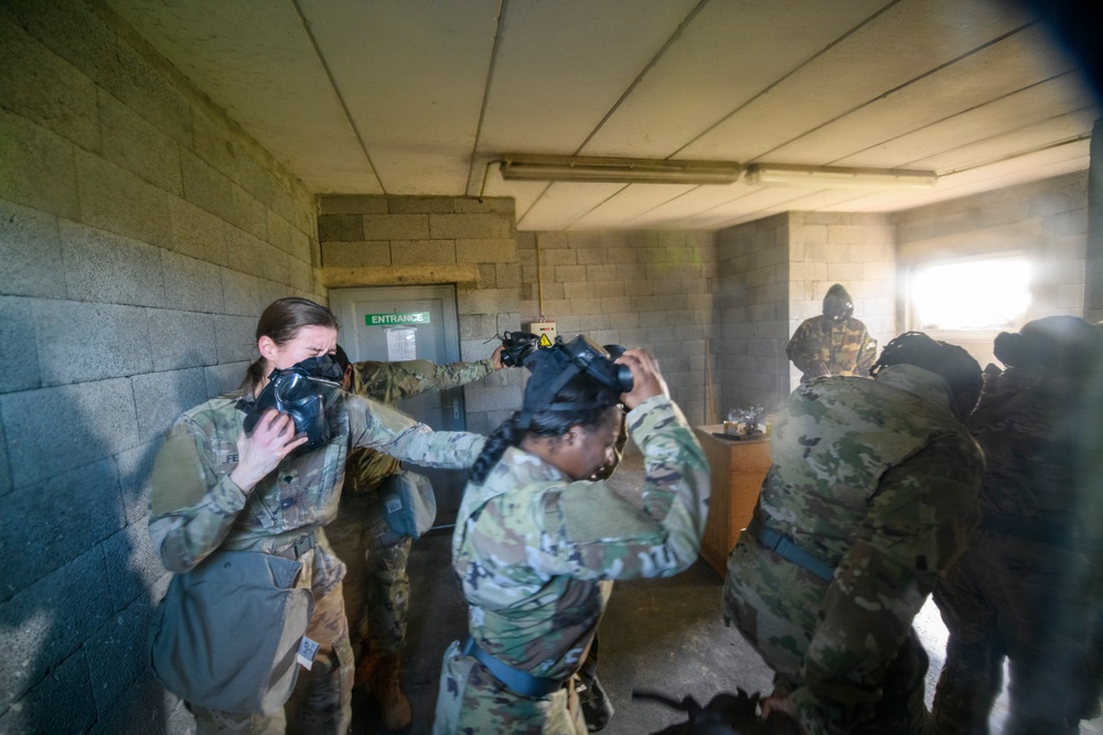 HHC and B Co AFNORTH Bn Mask Confidence Training