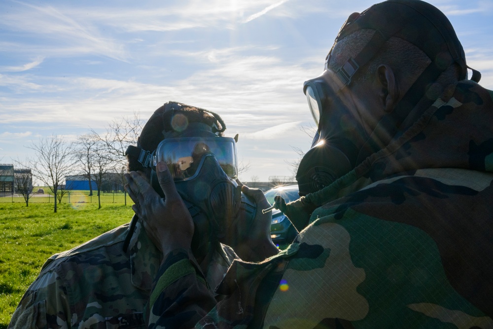 HHC and B Co AFNORTH Bn Mask Confidence Training