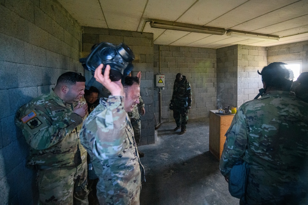 HHC and B Co AFNORTH Bn Mask Confidence Training