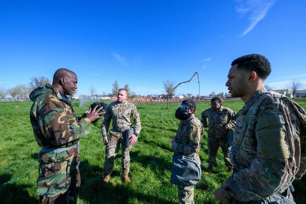 HHC and B Co AFNORTH Bn Mask Confidence Training