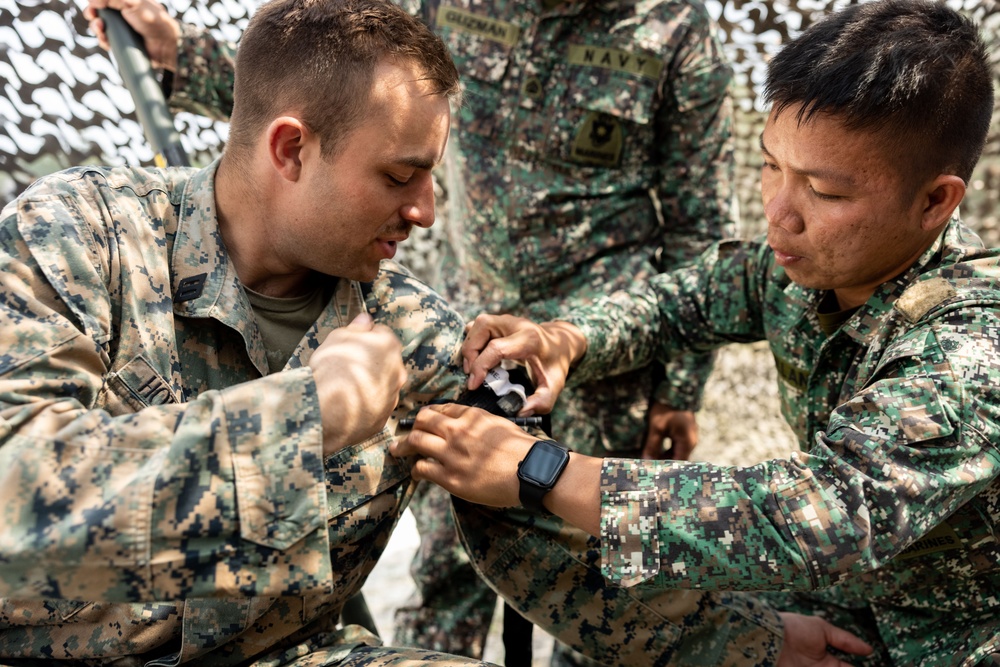 Balikatan 23 | U.S. Navy Corpsmen, Philippine Marines practice TCCC in Santa Juliana, Philippines