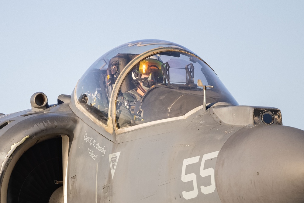 26 MEU Harriers Conduct Deck Landing Qualifications Aboard USS Bataan