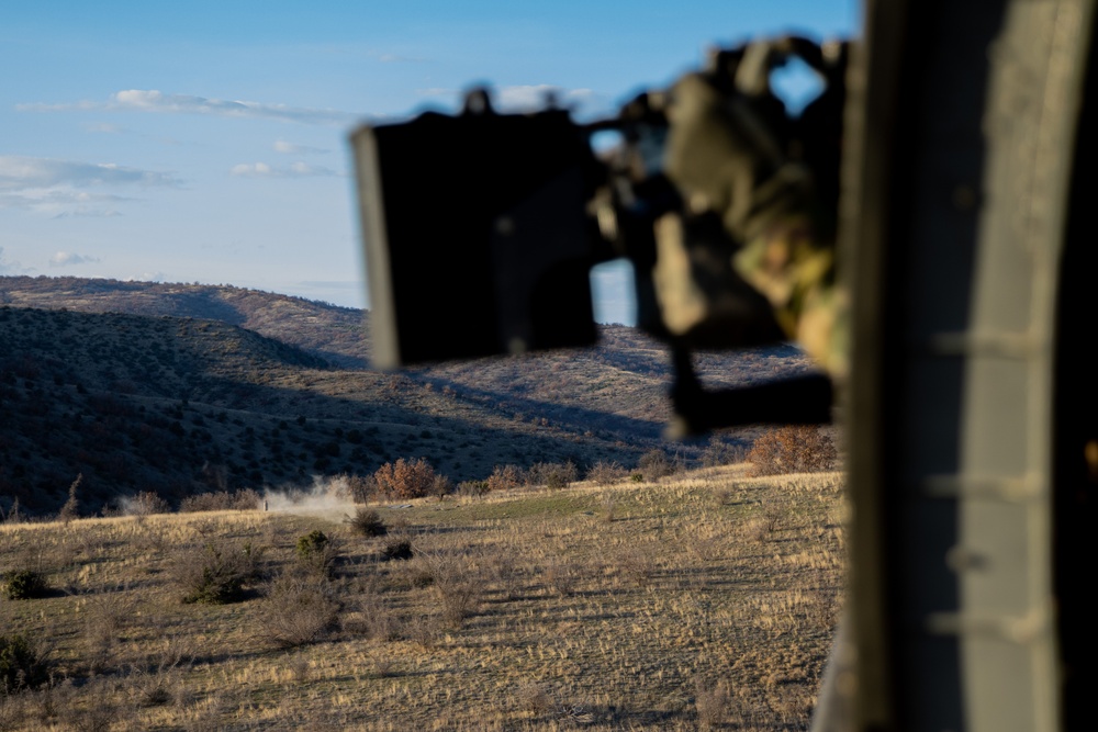 Task Force Yellowhammer practices Aerial Gunnery in North Macedonia