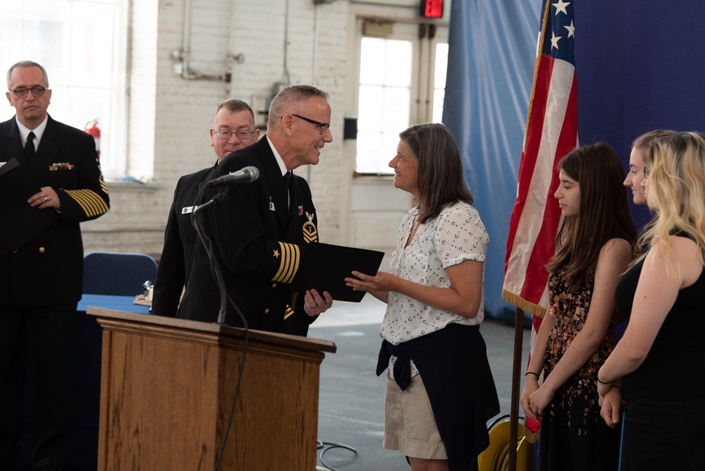 The U.S. Navy Band celebrates the retirement of Chief Musician William Dunn