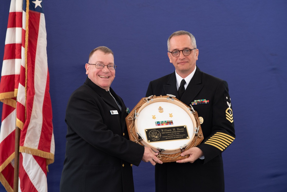 The U.S. Navy Band celebrates the retirement of Chief Musician William Dunn