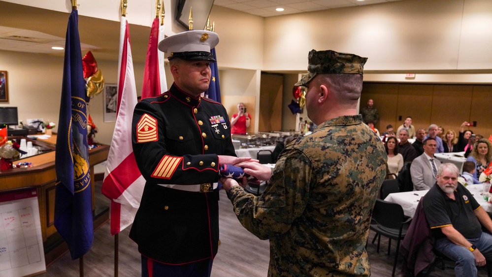 Marine Master Gunnery Sgt. Jason Boyer Retires