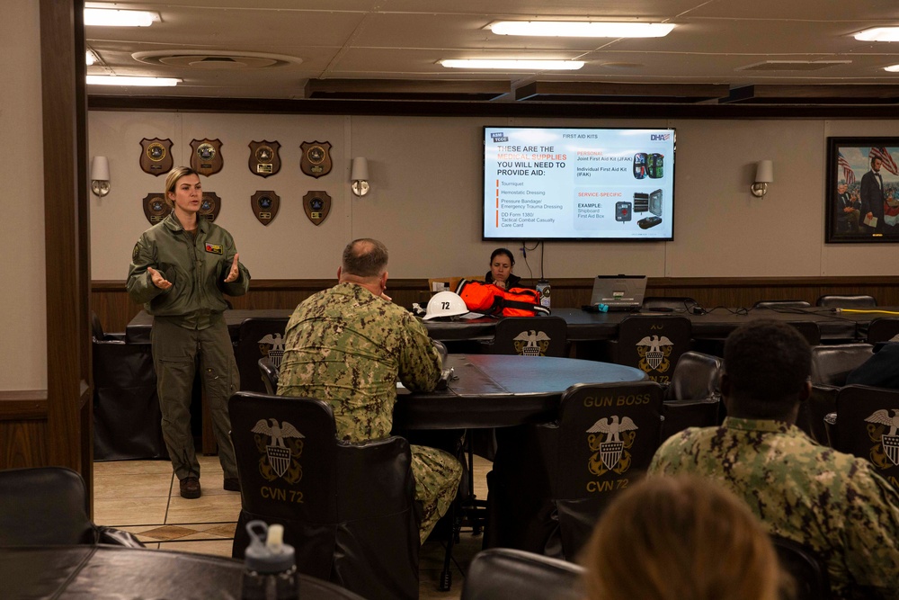 USS Abraham Lincoln conducts TCCC training