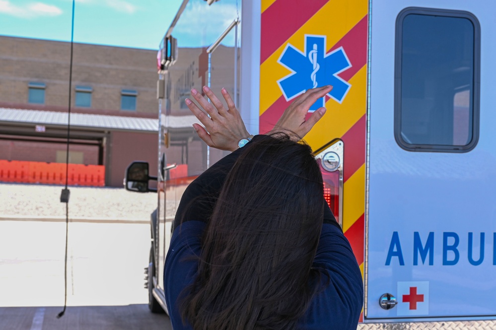49th MDG EMS staff, first on the scene