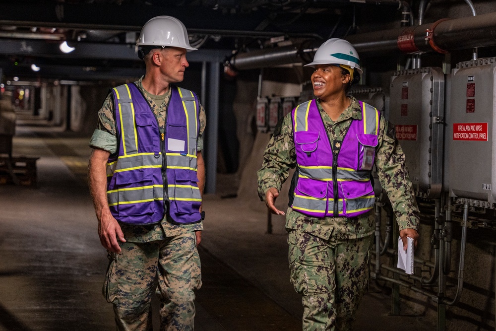 JTF-RH Quality Assurance conducts a walkthrough of RHBFSF with other safety professionals; April 11, 2023