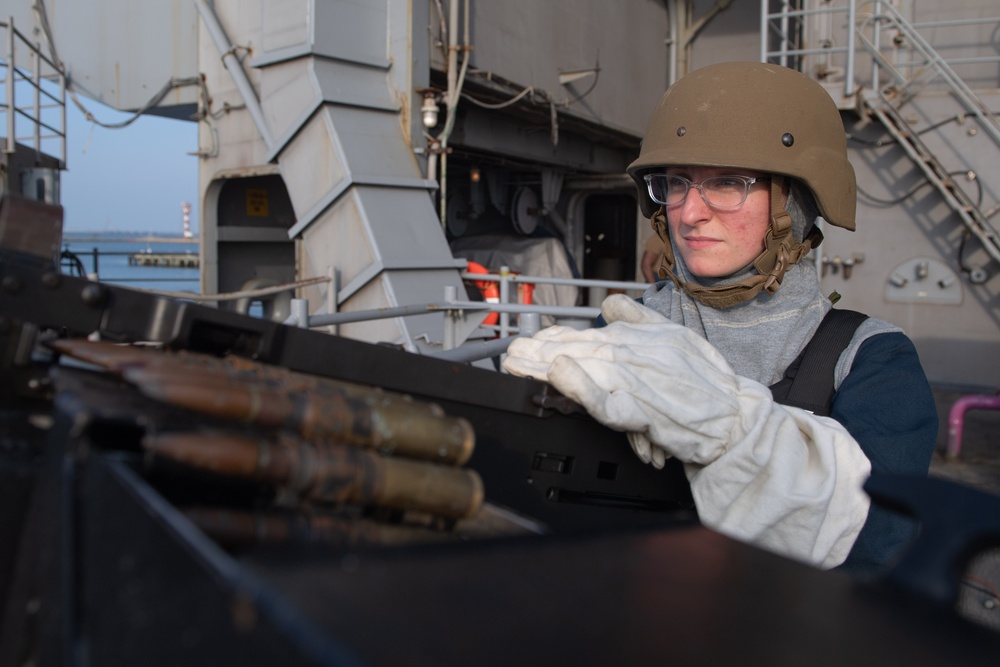 IKE Conducts Maintenance in Naval Station Norfolk