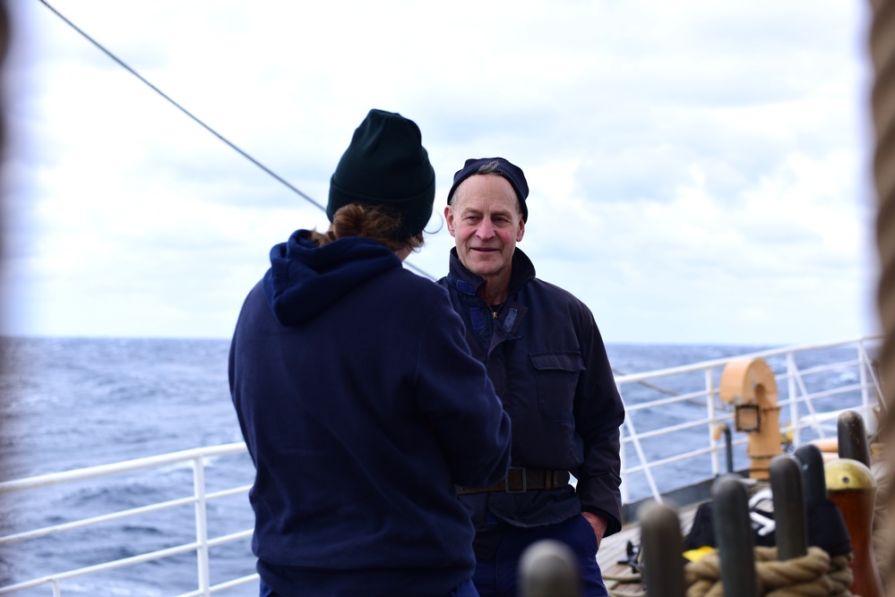 USCGC Eagle crew members adapt to life at sea