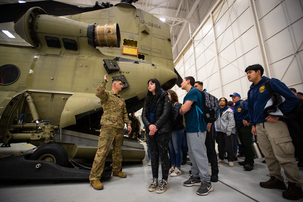 Alaska Army National Guard Take Bartlett JROTC for a Flight