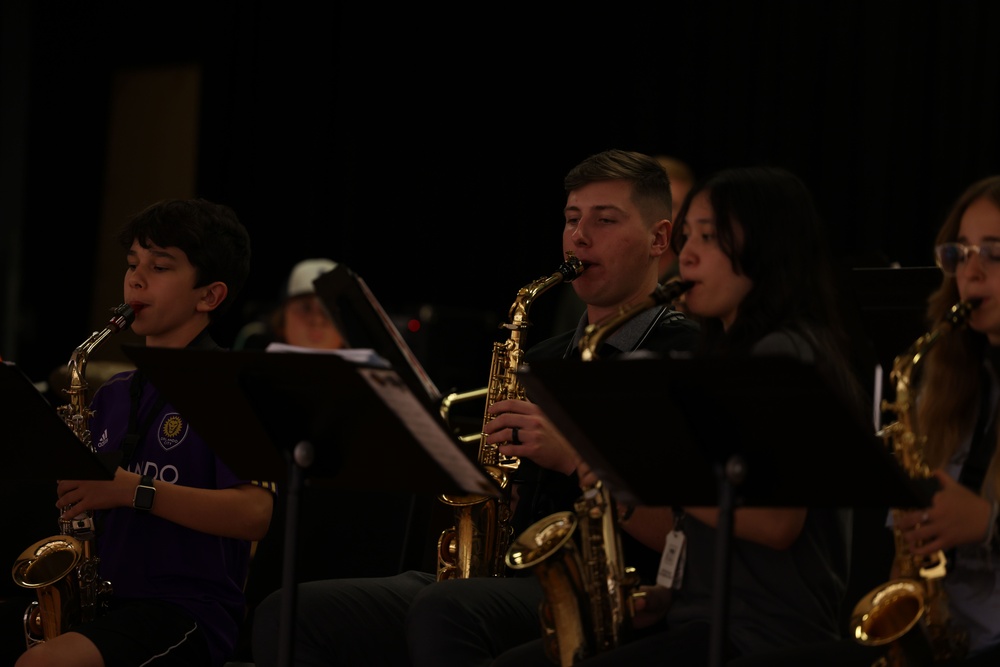 Parris Island Marine Band in Port Orange, Fl. 20230414