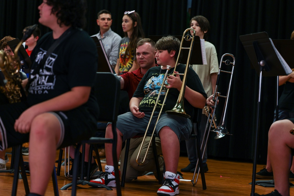 Parris Island Marine Band in Port Orange, Fl. 20230414