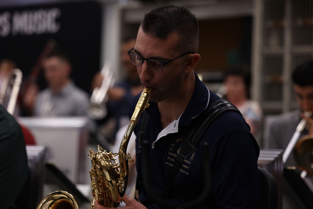 Parris Island Marine Band in Port Orange, Fl. 20230414