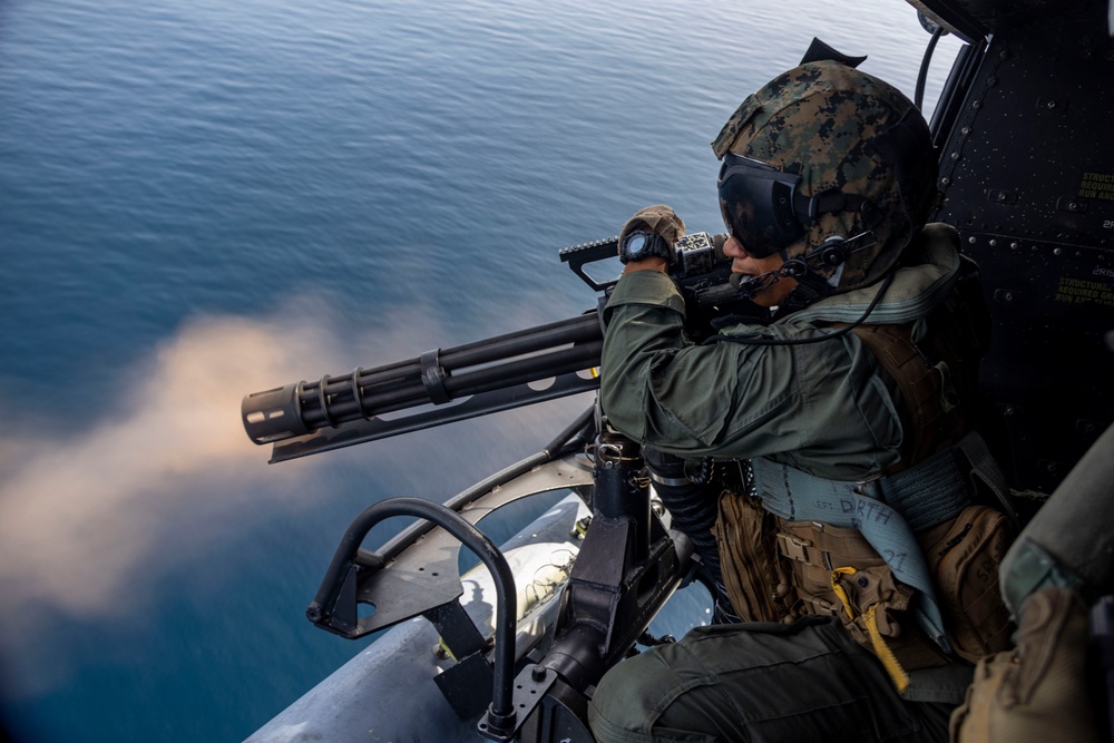 13th MEU VMM 362 Aerial Gun Shoot