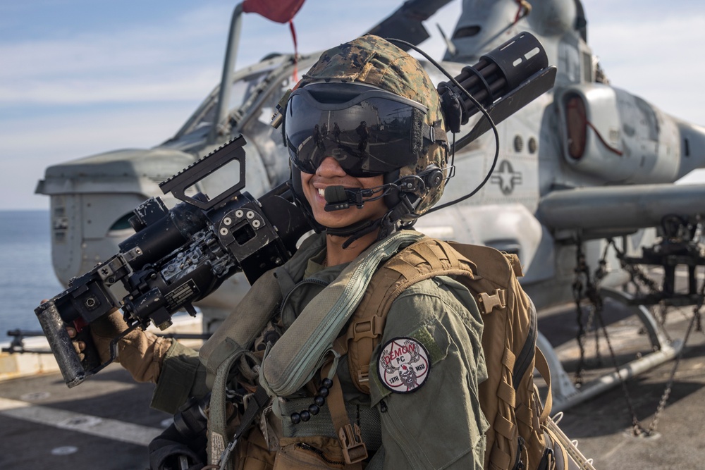 13th MEU VMM 362 Aerial Gun Shoot