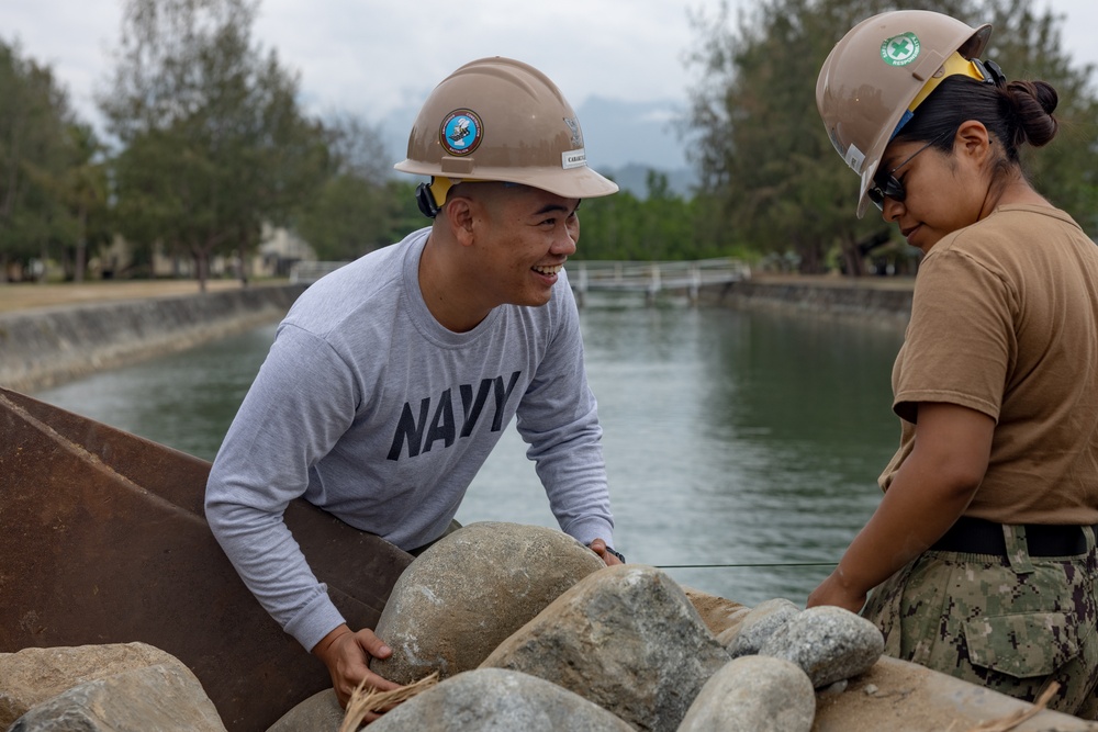 Balikatan 23 | U.S. and Philippine service members reconstruct bridge during CJLOTS