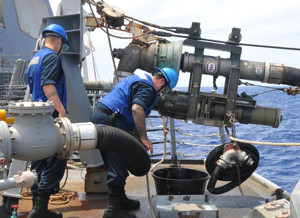 USS William P. Lawrence (DDG 110) Conducts Replinishment-at-Sea