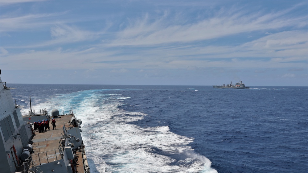 USS William P. Lawrence (DDG 110) Conducts Replinishment-at-Sea