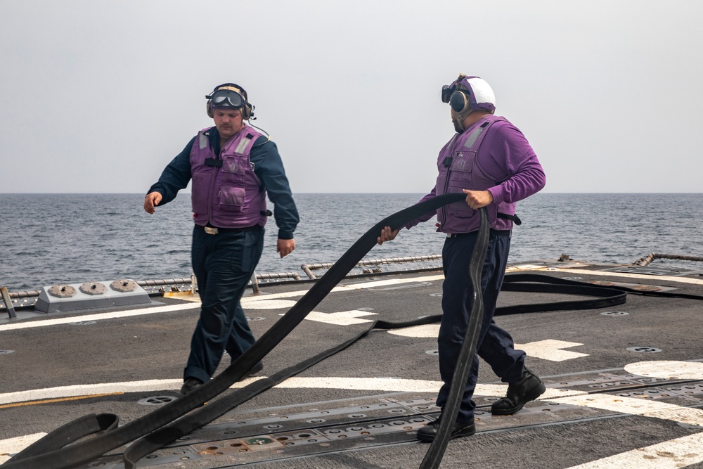 Sailors Conduct Flight Operations Aboard USS John Finn (DDG 113)