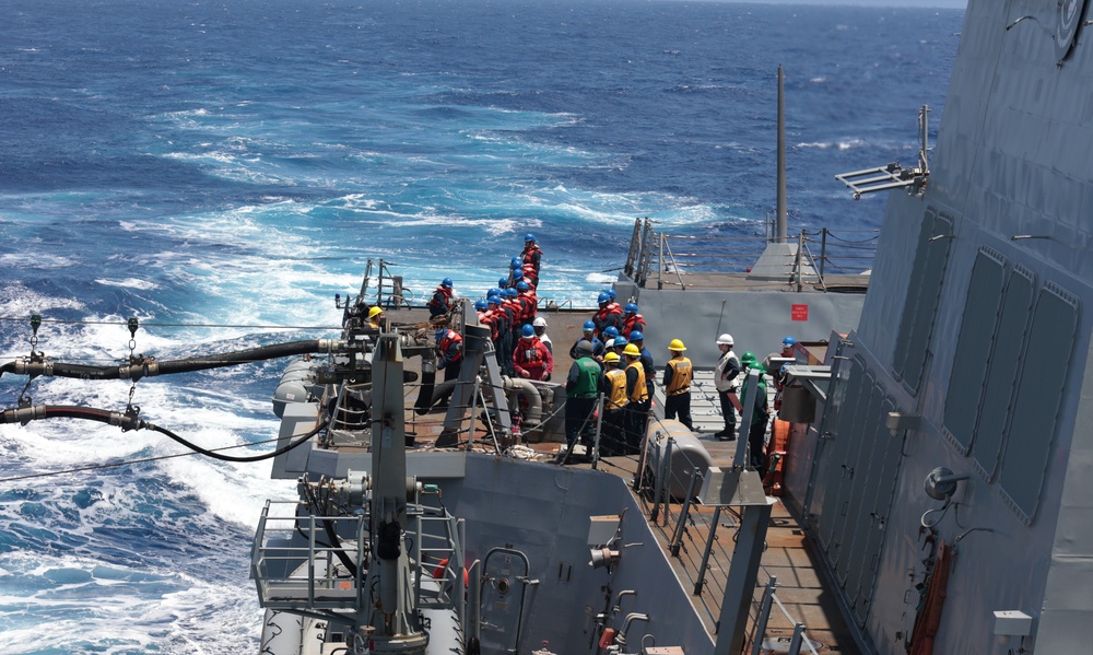 USS William P. Lawrence (DDG 110) Conducts Replinishment-at-Sea