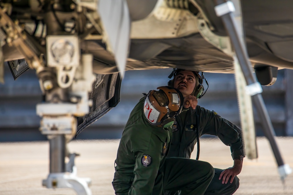 Marine Fighter Attack Squadron 242 and Marine Fighter Attack Squadron 115 arrive at Gwangju Air Base for Korea Flying Training 23