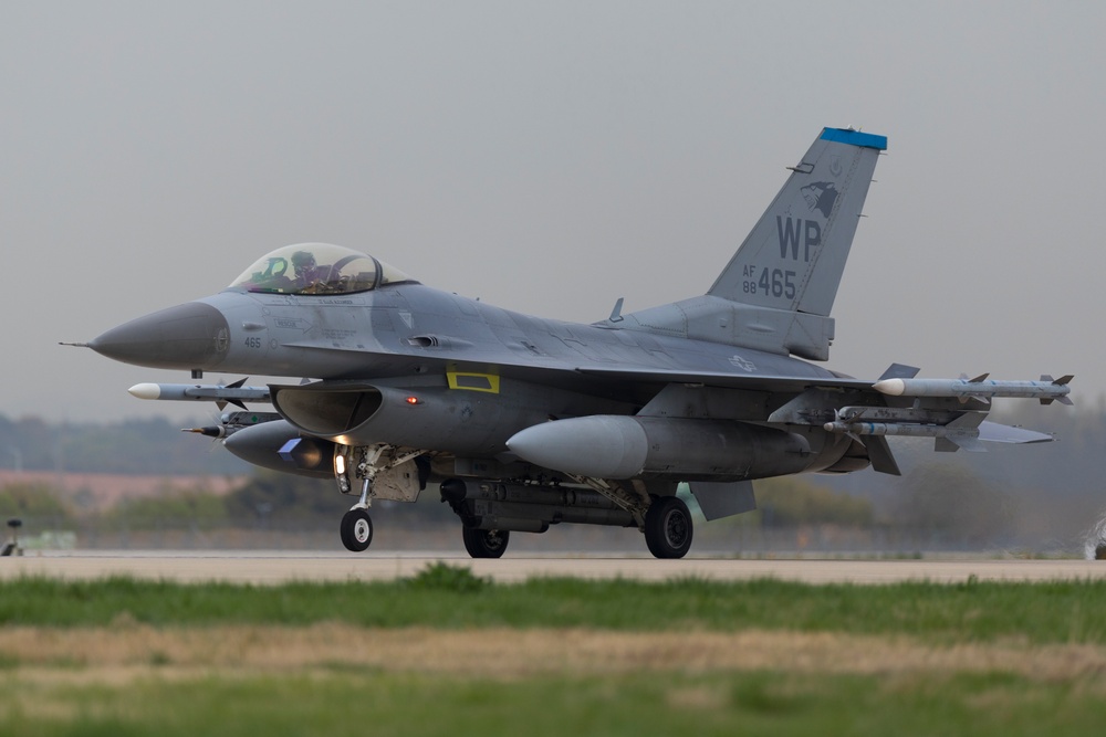 8th Fighter Wing F-16s Land at Gwangju Air Base for Korea Flying Training 2023