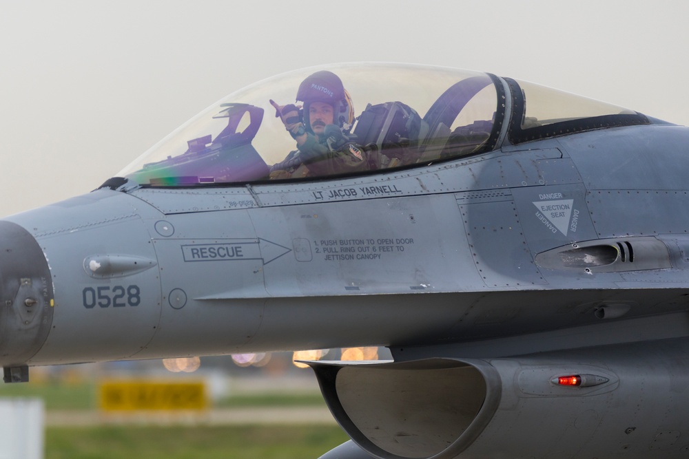 8th Fighter Wing F-16s Land at Gwangju Air Base for Korea Flying Training 2023