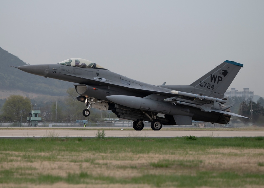 8th Fighter Wing F-16s arrive for Korea Flying Training 2023