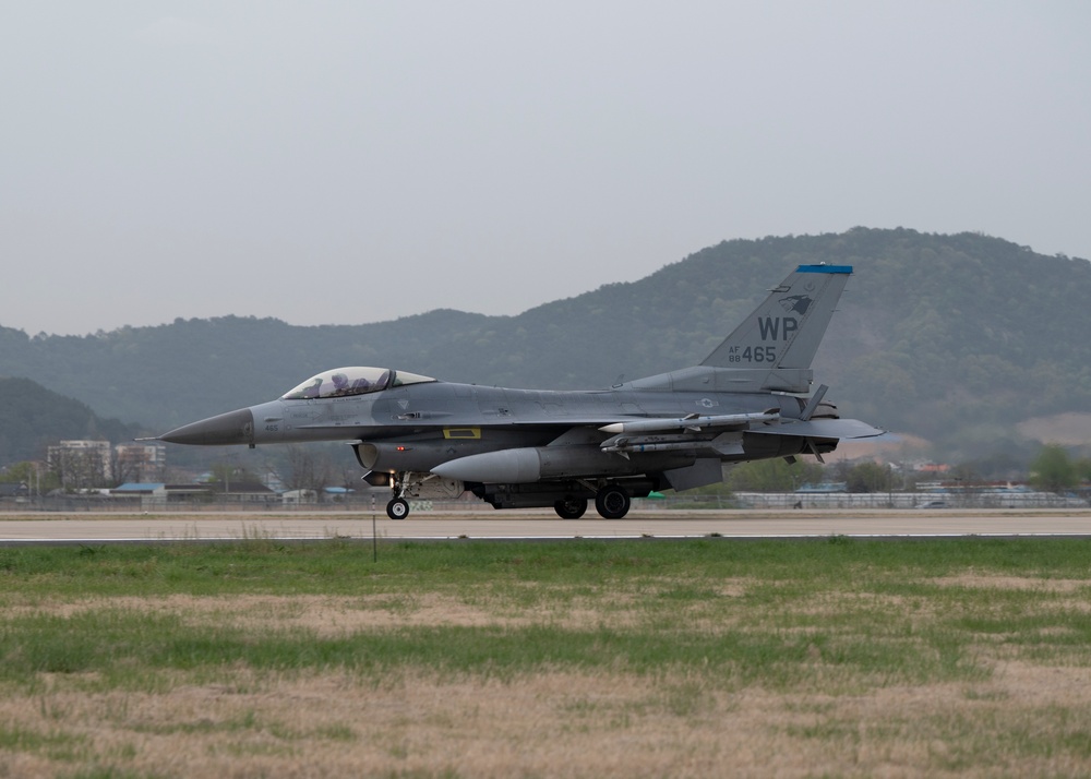 8th Fighter Wing F-16s arrive for Korea Flying Training 2023