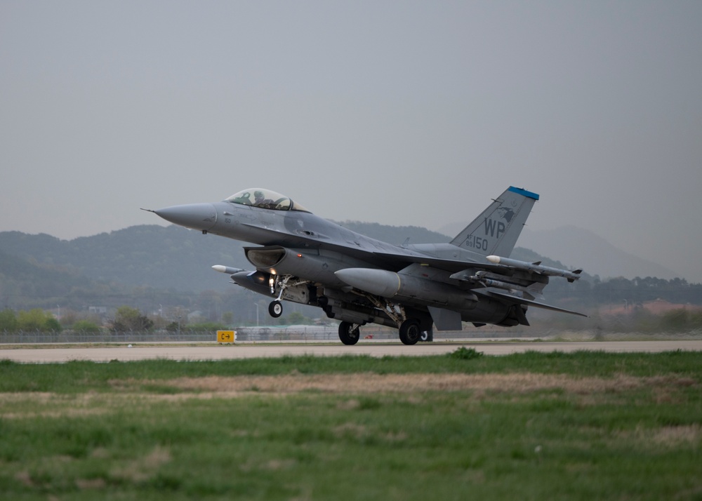 8th Fighter Wing F-16s arrive for Korea Flying Training 2023