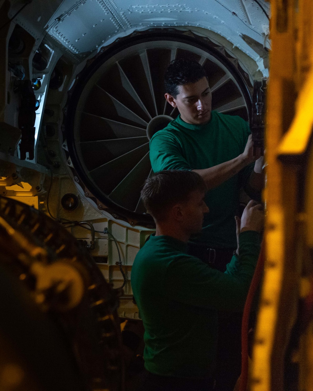 USS Carl Vinson (CVN 70) Sailors Conduct Maintenance