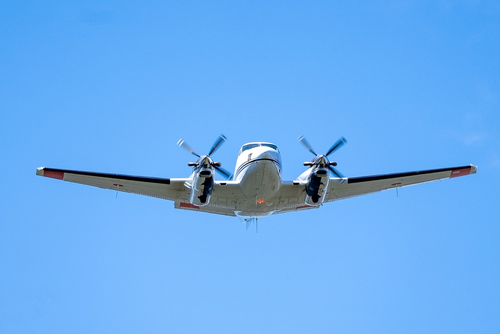 U.S. Forest Service Lead Plane during Modular Airborne Fire Fighting System (MAFFS) Spring Training 2023 on April 14, 2023
