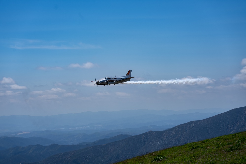 U.S. Forest Service Lead Plane during Modular Airborne Fire Fighting System (MAFFS) Spring Training 2023 on April 14, 2023