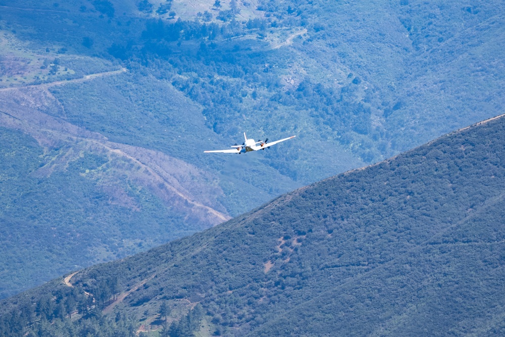 U.S. Forest Service Lead Plane during Modular Airborne Fire Fighting System (MAFFS) Spring Training 2023 on April 14, 2023