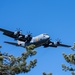 A C-130 (MAFFS 8) from Nevada Air National Guard's 152nd Airlift Wing lines up before performing a water drop April 14, 2023