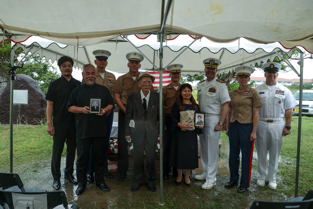 U.S. Service Members attend the Ishigaki Memorial Ceremony