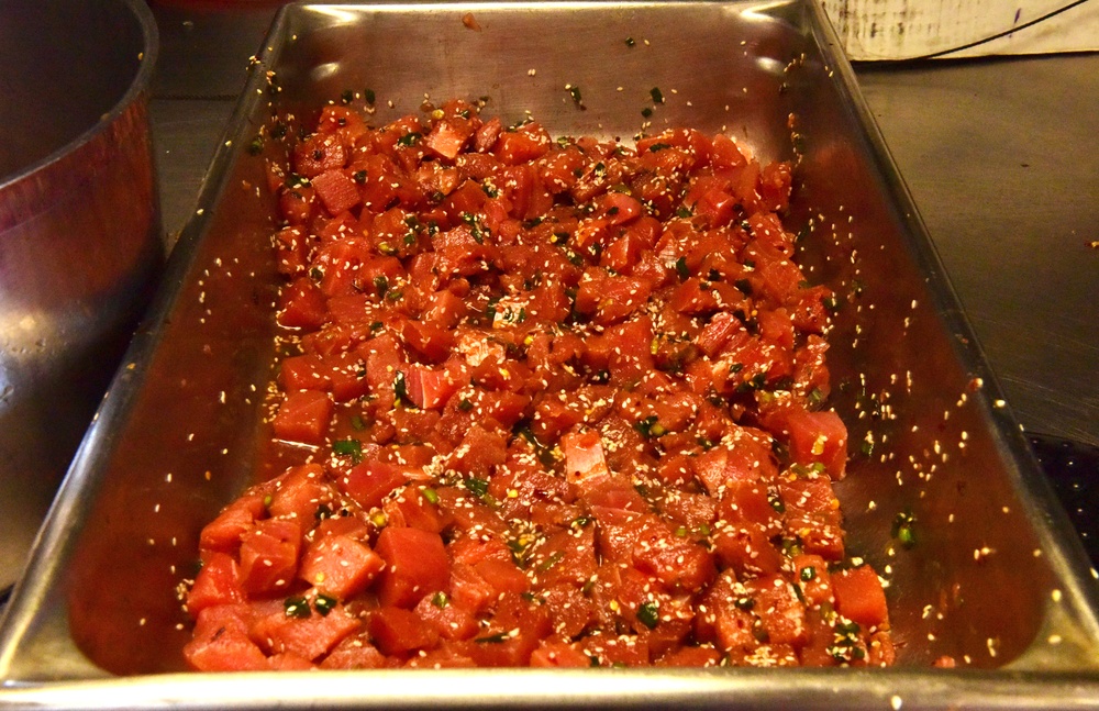 USCGC Eagle culinary specialists prepare cuisine while underway in the Atlantic Ocean
