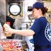 USCGC Eagle culinary specialists prepare cuisine while underway in the Atlantic Ocean