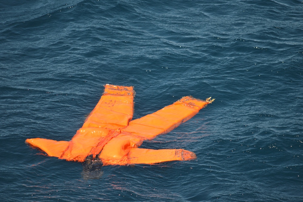 USCGC Eagle personnel discover empty survival suit while underway