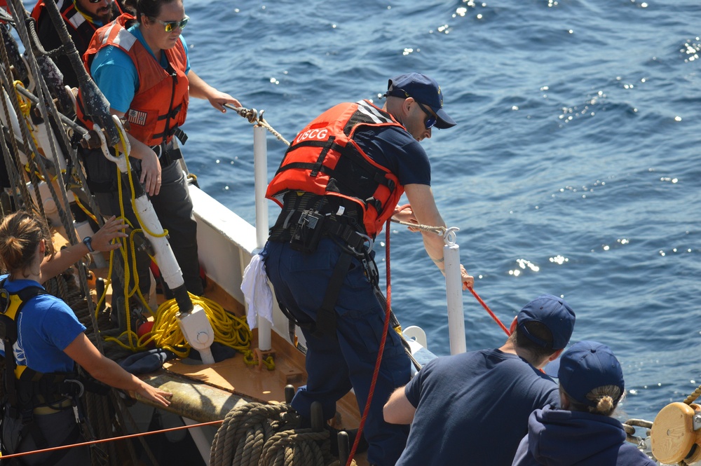 USCGC Eagle personnel discover empty survival suit while underway