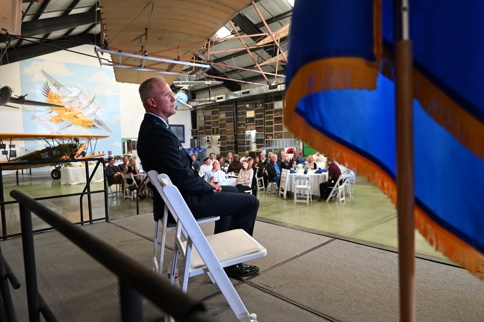 Air Force Brigadier General Darrin D. Lambrigger, Assistant to the Air Force Depouty Surgeon General, Defense Health Agency, retires