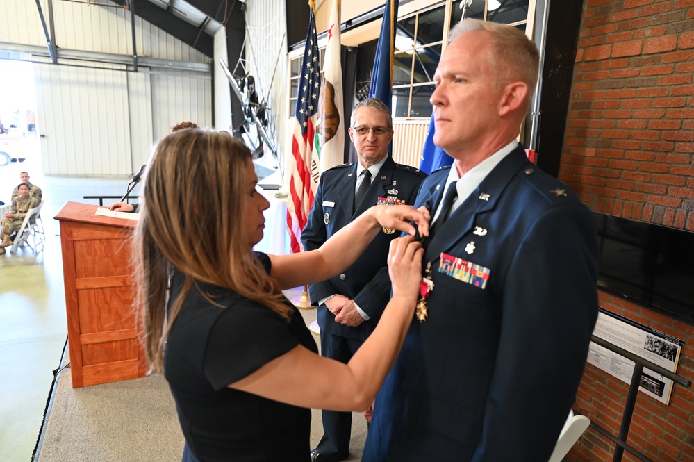 Air Force Brigadier General Darrin D. Lambrigger, Assistant to the Air Force Deputy Surgeon General, Defense Health Agency, retires.